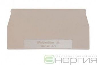 WEIDMULLER Пластина концевая WAP WTL6/1 (арт. 1068300000) в Омске фото